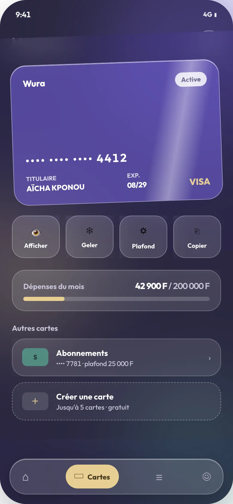 Carte virtuelle Wura